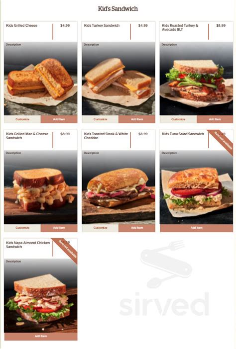 panera bread malta menu.